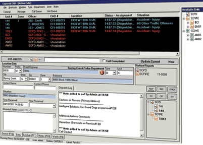 CAPERS CAD dispatch
